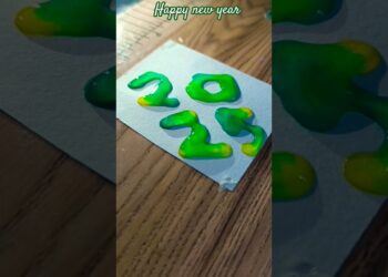 Sretna Nova godina ✨ #2025 #Shorts #SatFisfiing #Art #waterdrop #colors #waterdrop #trend #HappyNewyear