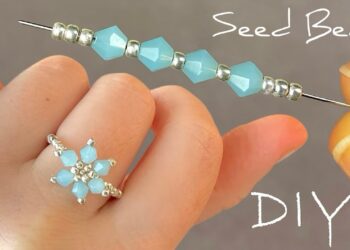 Jednostavan vodič s perlama: Izrada prstena od perlica za cvijeće | Udžbenici za zrnce za početnike