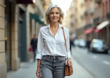 Proljetni traper i frizure za žene preko 50 godina