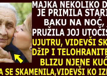 Mama troje djece primila je stariju ženu u noći. Ujutro, kad je ugledala džip i tjelohranitelje ispred sebe