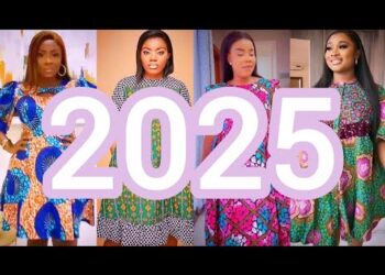 💖💯2025 Najnovije i trendi afrički tisak Ankara srednje haljine za dame | Kratke haljine od Ankara 🔥