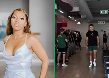 Žena je bila fascinirana dok je promatrala Springbok tim u teretani