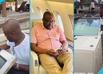 Ibrahim Mahama uživa u luksuznoj vožnji brodom u virusnom videu, Ganaci reagiraju