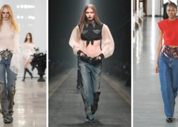 Bling, bljeskalice i niske traperice na Milanskom tjednu mode