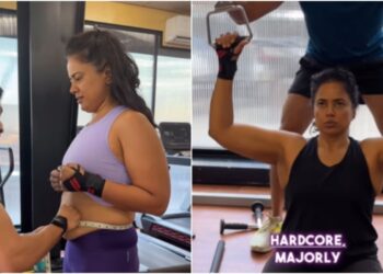 Teži 91 kilogram 1. siječnja, Sameera Reddy dijeli video napretka na svom fitness putu | Zdravlje