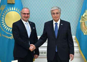 Predsjednik Tokayev prima hrvatskog ministra vanjskih poslova Gordana Grlića-Radmana