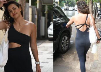 Aisha Sharma oduzima dah u crnom kombinezonu, zrači sjajnim sjajem u vrućim fotografijama