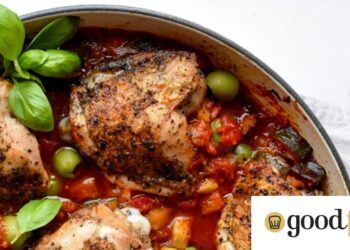 Mediteranski pileći recept s crvenom paprikom i maslinama