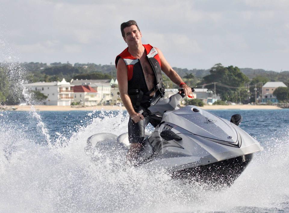 Simon Cowell na odmoru u Barbadosu 2009. (PA slike)