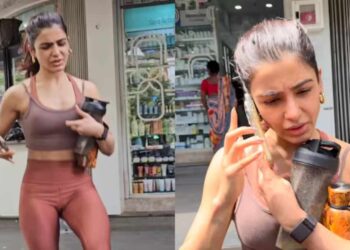 Samantha Ruth Prabhu primijećena je tijekom treninga nakon što je izbjegavala paparazze ispred teretane.