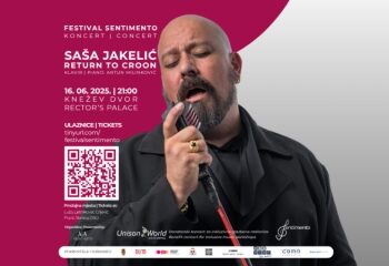 Noć bezvremenske glazbe: Saša Jakelić izvodi ‘Povratak u Croon’ u rektorovoj palači