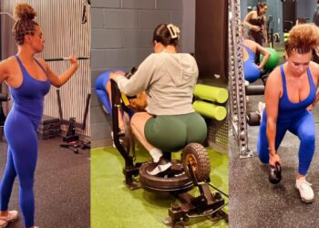 Video sjajne vježbe Joy Taylor u tesnoj teretani postavlja društvene medije na spavanje