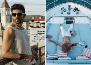 Kartik Aaryan održava majstorsku klasu bez majice dok završava Hrvatski raspored Tu Meri Main Tera Main Tera Tu Meri.