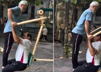 Ujaci postaju viralni zbog neobičnog ‘dva-u-jedan’ treninga u otvorenoj teretani, Internetu je teško podnijeti | Pazi | Viralne vijesti