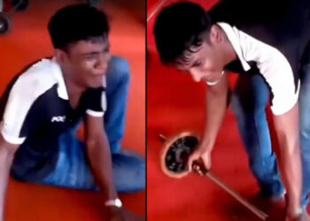 Inovativna kazna! Lopov provale u teretanu, pogledajte kako ga mještani kažnjavaju.