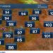 Zagrijavanje temperature u srijedu, pustinjski vjetrovi