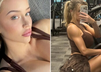 Bivša hokejaška vratarka Mikayla Demaiter zagrijala teretanu u smeđem izdanju za vježbanje