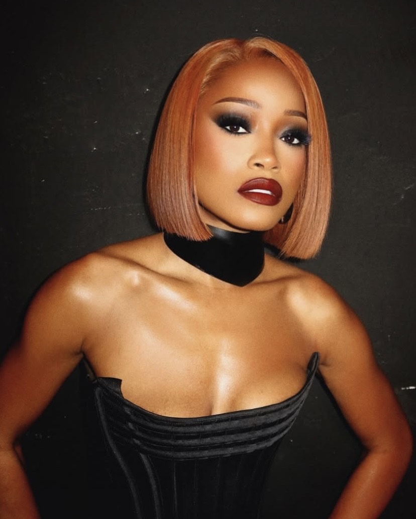 Keke Palmer u crvenoj bob frizuri