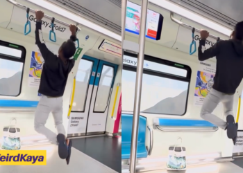 Čovjek iz M’siana transformira MRT u osobnu teretanu i izvodi zgibove na brodu, izazivajući reakcije