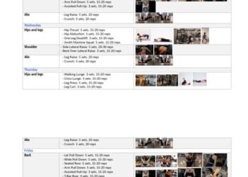 Raspored vježbi za vježbanje