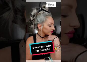 Tanka kosa? Nema problema! Pogledajte kako stvoriti voluminozan umjetni jastreb u samo 5 minuta #Fauxhawkhairstyle