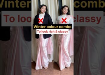 Najbolja kombinacija boja #winterwear #colorcombo #meesho #saree #winterfashiontips #winterstyle