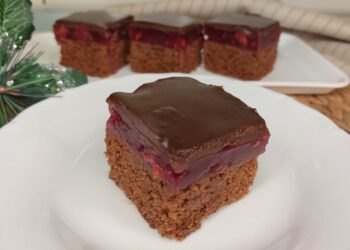 MJERA NA KAŠIKE💥Čokoladni kolač sa višnjama-Recept za brz i sočan kolač❗️Chocolate cake with cherrie