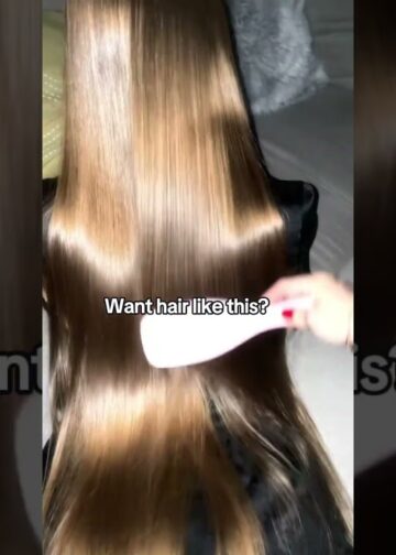 Domaća maska ​​za sjajnu kosu 🎀#kratke hlačice #kosa #frizura #hairtok