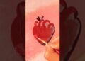 ❤️ Kaligrafija slikanja srca ❤️ #umjetnost #kratke hlače #kreativno #ljubav