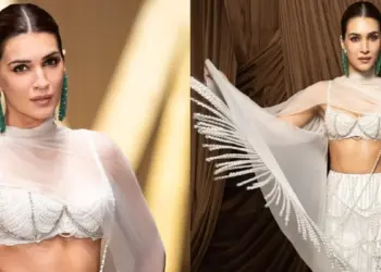 Kriti Sanon bila je ‘preplavljena biserima’ na Dubai Fashion Weeku 2026.