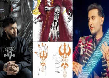 Vizualni umjetnik Santanu Hazarika stvara svoj prvi mehendi dizajn za sitarista Rishabha Rikhirama Sharmu