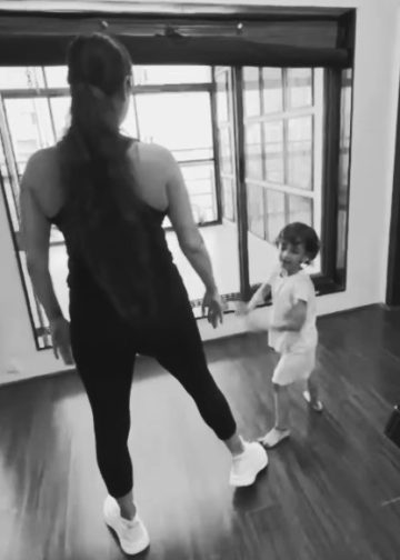 Dia Mirza uživa u zabavnom treningu u teretani sa svojom malom prijateljicom