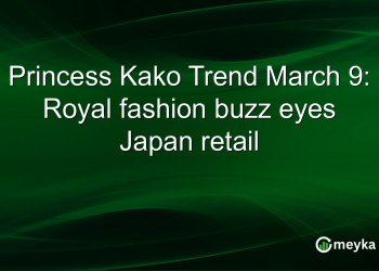 Princess Kako Trend 9. ožujka: Kraljevski modni trend fokusiran na maloprodaju u Japanu