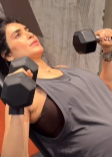 Karishma Tanna pokazuje da trudnoća nije prepreka, diže bučice kao profesionalka