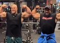 Velikani bodybuildinga Phil Heath i Roelly Winklaar poziraju u teretani