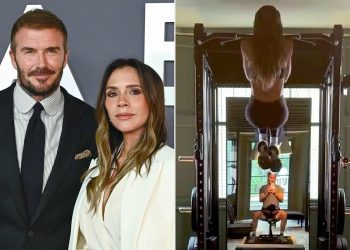 David Beckham snima Victorijinu zadnjicu tijekom šale dok vježbaju zajedno
