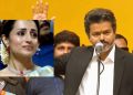 Emotivna reakcija Trishe Krishnan na Vijayev govor tijekom ceremonije prisege postaje viralna; obožavatelji reagiraju | Tamil film vijesti