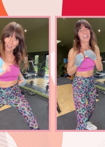 Leopard tajice od £55 koje je Davina McCall nosila na svom posljednjem treningu