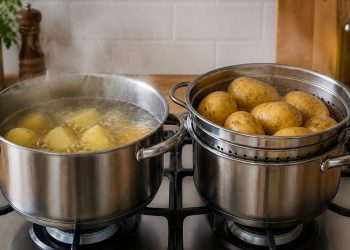 Prestanite kuhati krumpir u vodi: Česta metoda može eliminirati do 50% vitamina C i smanjiti esencijalne minerale, dok kuhanje na pari i pečenje očuvaju hranjive tvari, poboljšavaju teksturu i nude više okusa uz manje gubitaka hranjivih tvari.