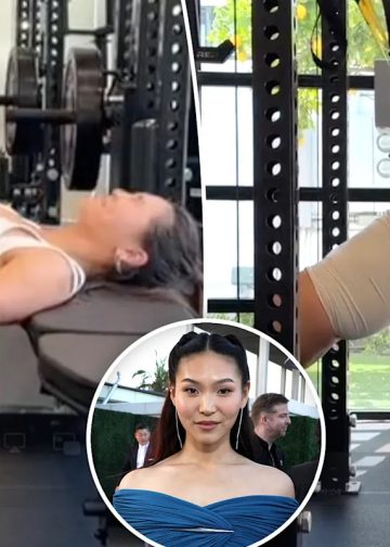 Djevojka Mylesa Garretta, Chloe Kim, privlači pažnju u potpuno bijeloj teretnoj odjeći.