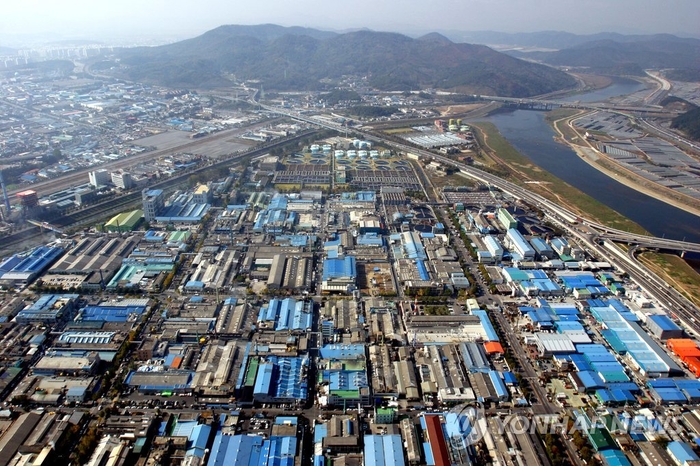 Pogled na industrijski kompleks Daegu Dye (Yonhap Vijesti)