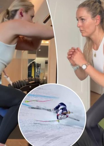 Lindsey Vonn se vratila u teretanu bez steznika samo četiri mjeseca nakon teške ozljede noge.
