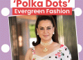 Ideje za odjeću s točkicama: Kangana Ranaut Saree s točkicama