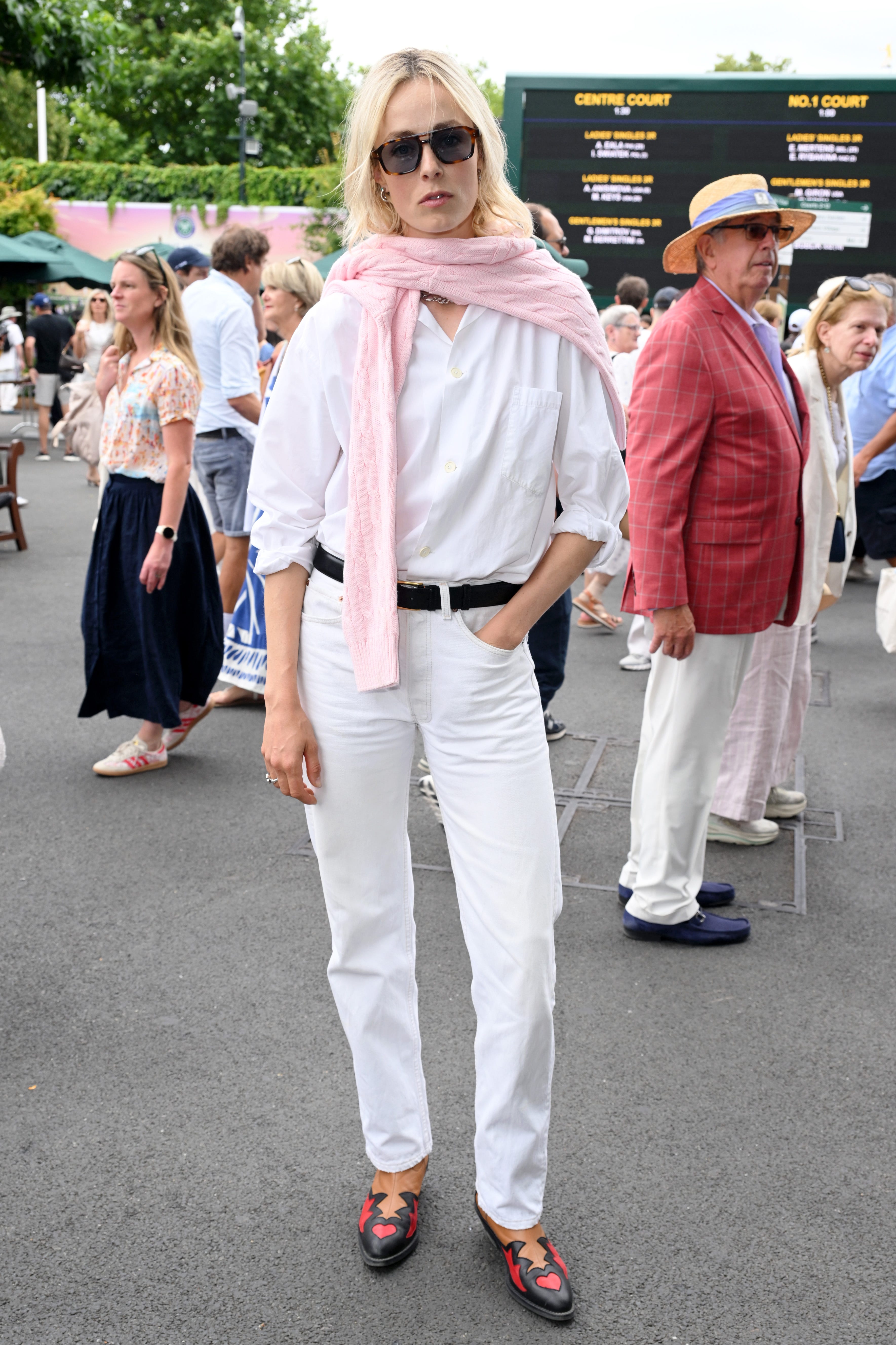 Edie Campbell na Wimbledonu