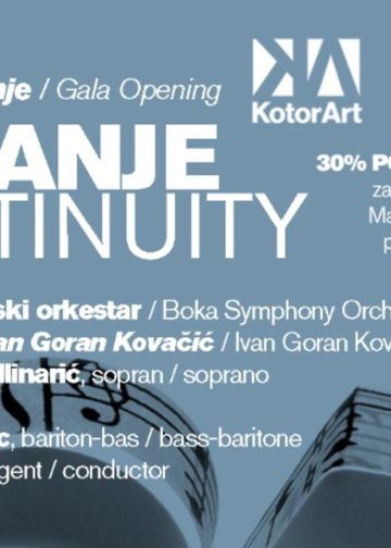 Trajanje programa počinje 25. Festival KotorArt