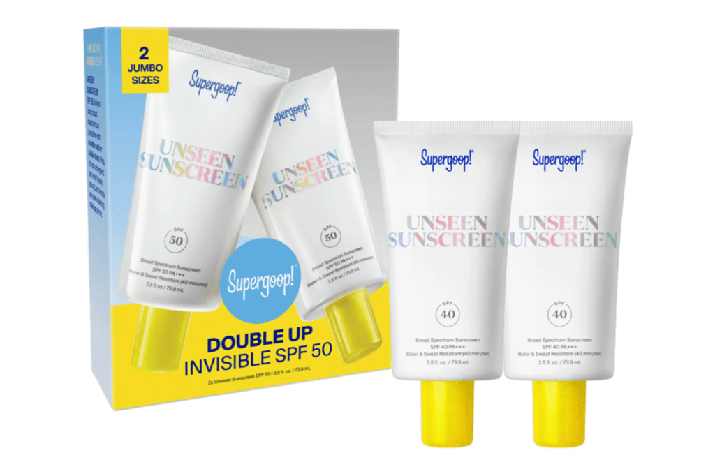 Supergoop! Unseen krema za sunčanje širokog spektra SPF 50 Duo