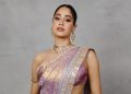 Janhvi Kapoor u prilagođenom Manish Malhotra Banarasi sariju na svadbenom prijemu Anshule Kapoor i Rohana Thakkara