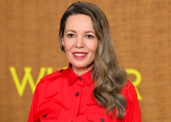 Olivia Colman na promociji filma Wicker